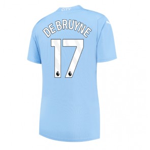 Manchester City Kevin De Bruyne #17 Dámské Domácí Dres 2023-24 Krátký Rukáv